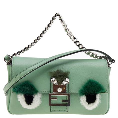 fendi micro monster baguette